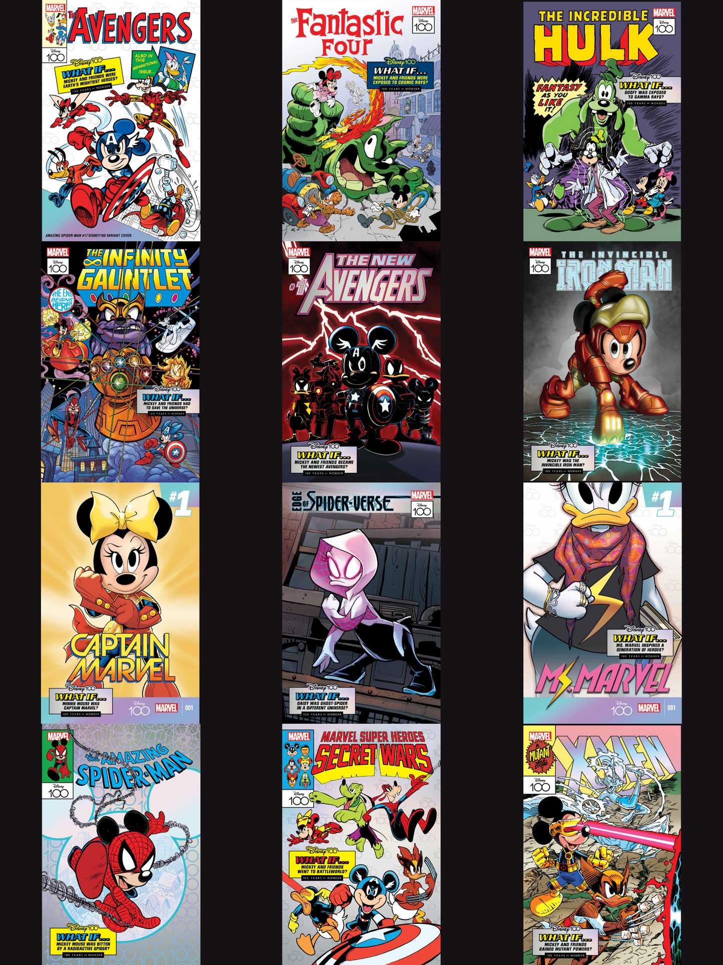 Full Set of 2023 Disney100 Marvel Variants!!!